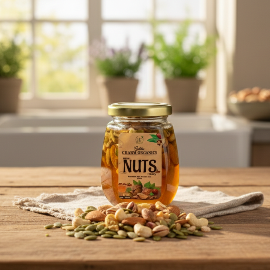 Nuts Honey – Pure Natural Honey with Crunchy Nuts