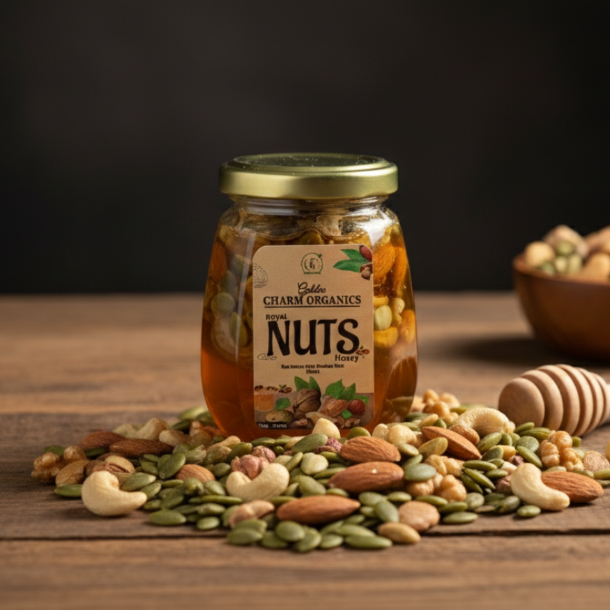 Nuts Honey – Pure Natural Honey with Crunchy Nuts