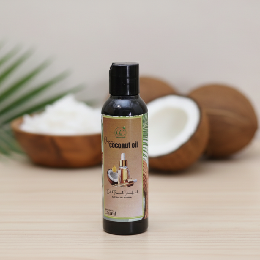 Pure Coconut Oil - Cold Pressed & Unrefined for Hair, Skin & Cooking